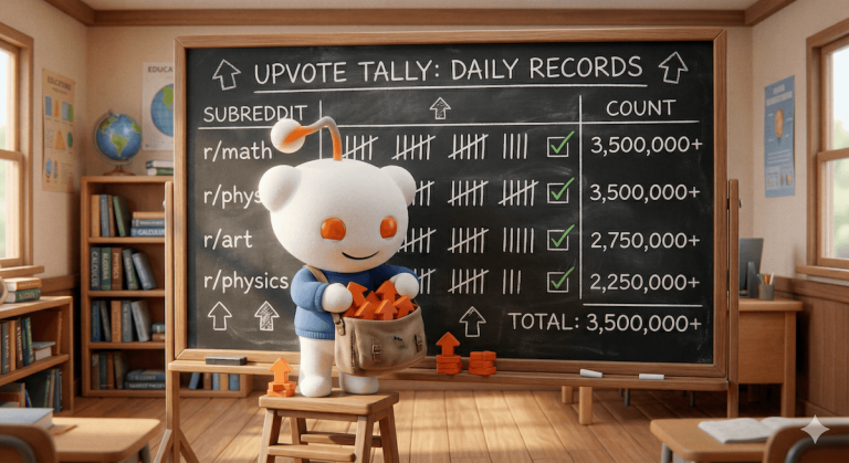reddit upvote count